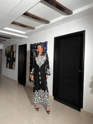 Manahils Unstitched Co Ords Embroidered Ari Two Pc