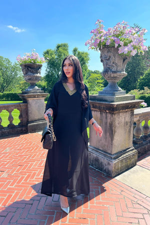 Manahils Stitched Drape Love