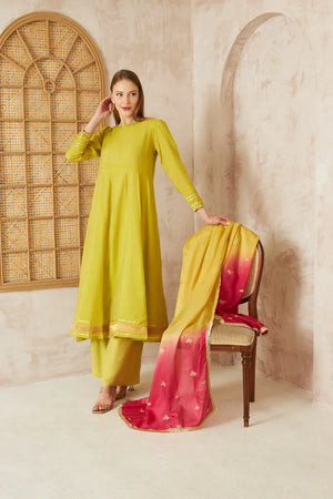 Dhaga Stitched 3 Piece Formals Collection'2025-Gul