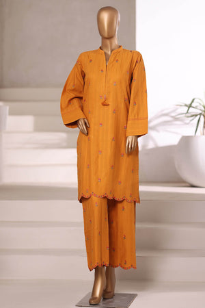 Vybe By Sada Bahar Stitched 2 Piece Emb Jacquard Set Vol-03 Collection'2025-JC-09-Golden