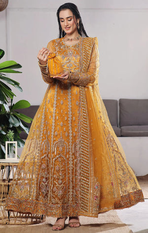 Dressline Semi Stitched 3 Pc Luxury Emb Net Collection