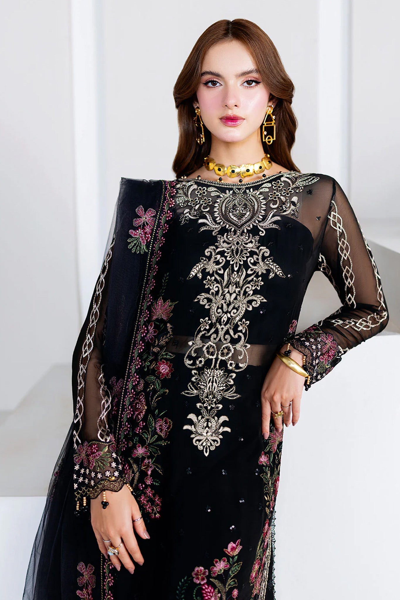 Arzoo by Ramsha Unstitched 3 Piece Chiffon Vol 02 Collection'2025-U-204
