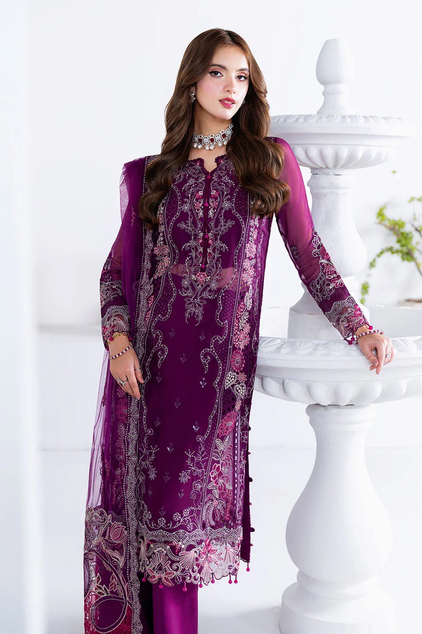 Arzoo by Ramsha Unstitched 3 Piece Chiffon Vol 02 Collection'2025-U-206