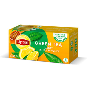 Lipton Green Tea Zesty Lemon & Honey Tea Bags 25s - Snapcart.pk