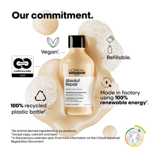 L'Oreal Professional - Serie Expert Absolute Repair Shampoo 300 ML - For Dry & Damaged Hair - My Store