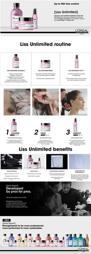 L'Oreal Professional - Serie Expert Liss Unlimited Mask 250 ML - For Frizzy & Unruly Hair - My Store