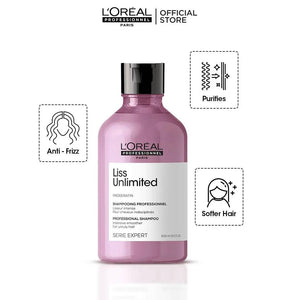 L'Oreal Professional - Serie Expert Liss Unlimited Shampoo 300 ML - For Frizzy & Unruly Hair - My Store