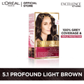 L'Oreal Paris Excellence Creme Hair Colour #5.1 Profound Light Brown Hair Color - My Store