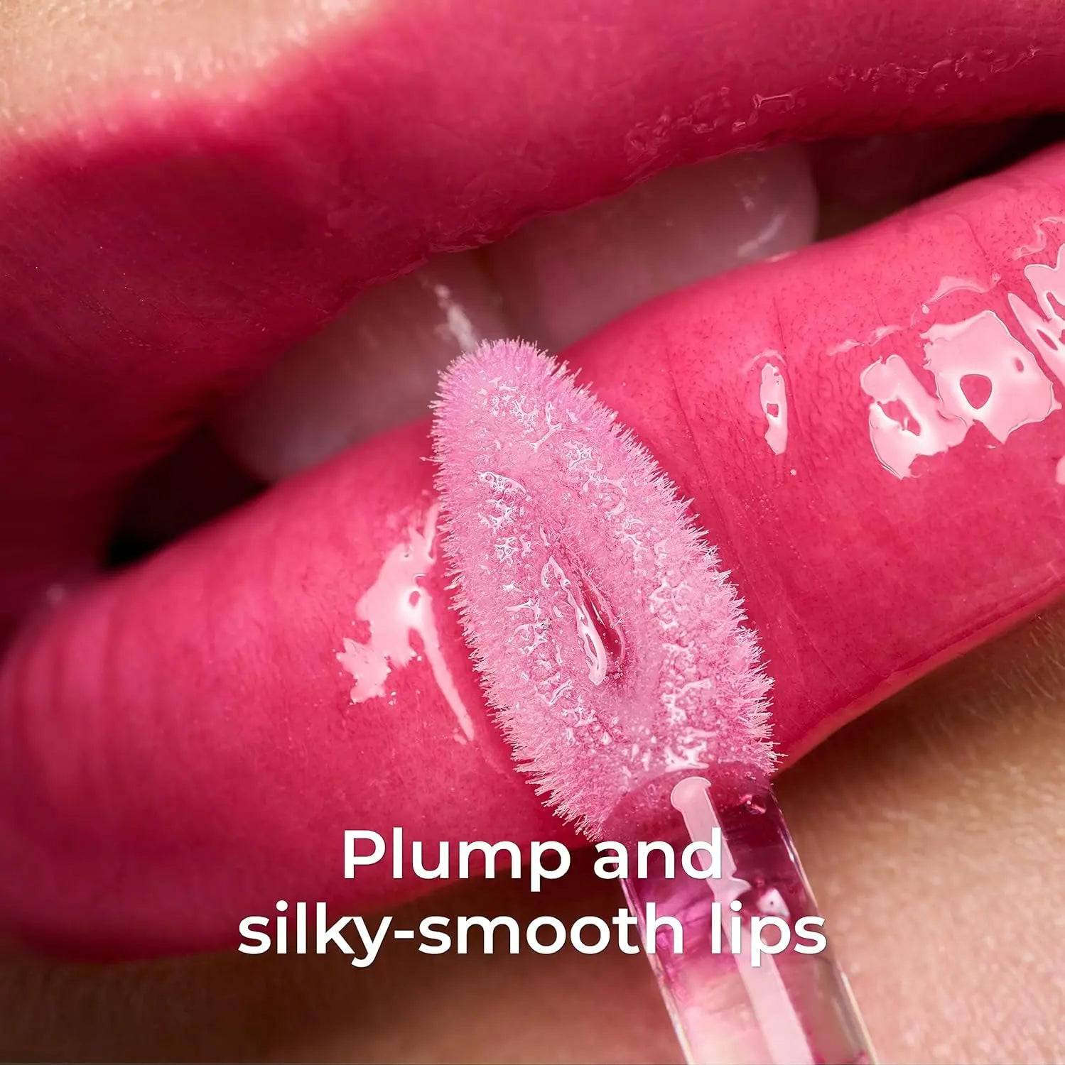 Lamel - All In One Lip Tinted Plumping Oil №402 Pink Sparkle - My Store