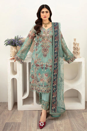 Minhal by Ramsha Unstitched 3 Piece Formals Vol-10 Collection'2025-M-1001