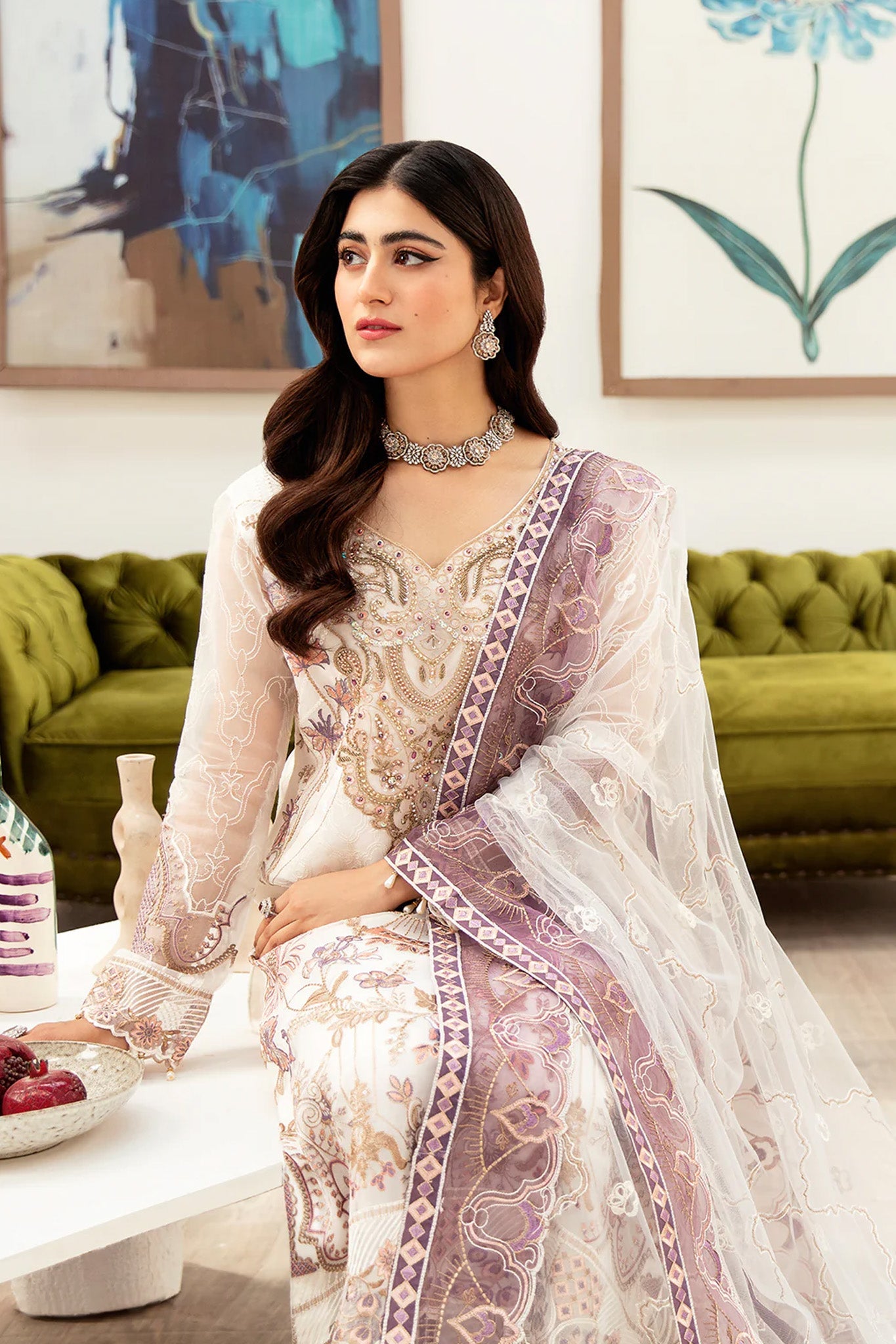 Minhal by Ramsha Unstitched 3 Piece Formals Vol-10 Collection'2025-M-1002