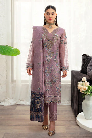 Minhal by Ramsha Unstitched 3 Piece Formals Vol-10 Collection'2025-M-1005