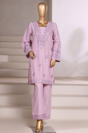 Vybe By Sada Bahar Stitched 2 Piece Emb Cotton Set Vol-02 Collection'2025-MEL-03-Lilac