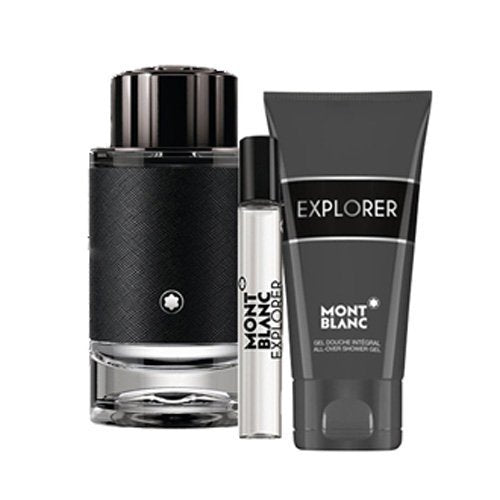 Mont Blanc Explorer Men Gift Set EDP 100Ml+EDP 7.5Ml+Shower Gel 100Ml