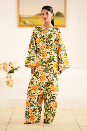 Fleur Co Ords By Sheenora Stitched 2 Piece Lawn Silk Collection'2024-Petal Pop