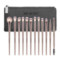 MUICIN - 12 Pieces Complete Vegan Eyebrush Set With Pouch - My Store