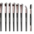 MUICIN - 12 Pieces Rose Gold & Black Complete Eye Brushes Set - My Store