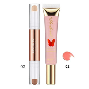 MUICIN - 2 in 1 Contour Stick & Butterfly Blusher Tube - My Store