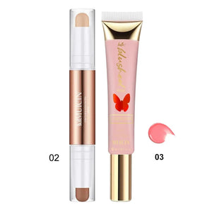 MUICIN - 2 in 1 Contour Stick & Butterfly Blusher Tube - My Store