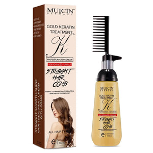 MUICIN - 24k Gold Comb Hair Straightening Cream - 150g - My Store