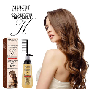 MUICIN - 24k Gold Comb Hair Straightening Cream - 150g - My Store
