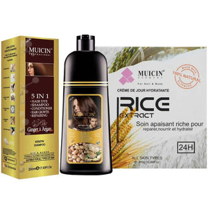 MUICIN - 5 in 1 Hair Color Shampoo With Ginger & Argan Oil - My Store