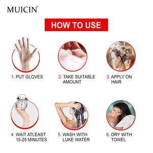 MUICIN - 5 in 1 Hair Color Shampoo With Ginger & Argan Oil - My Store