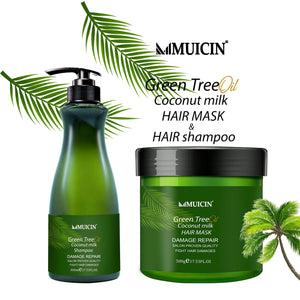MUICIN - Green Tea & Coconut Milk Hair Keratin Protein Mask - 500g - My Store