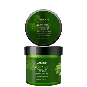 MUICIN - Green Tea & Coconut Milk Hair Keratin Protein Mask - 500g - My Store