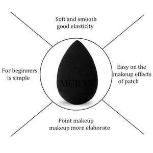 MUICIN - Makeup Blender Black Sponge Puff - My Store