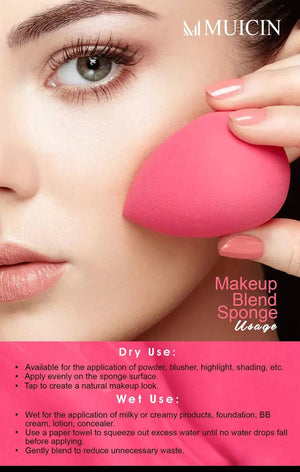 MUICIN - Makeup Blender Pink Sponge Puff - My Store