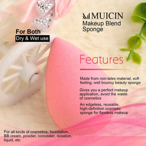 MUICIN - Makeup Blender Pink Sponge Puff - My Store