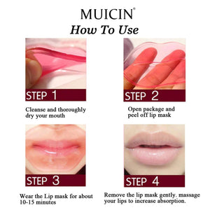 MUICIN - Moisturizing & Hydrating Lip Sheet Pink Mask - My Store