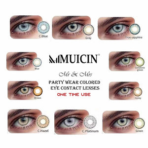 MUICIN - Mr & Mrs Party Wear Colored Eye Contact Lenses - My Store