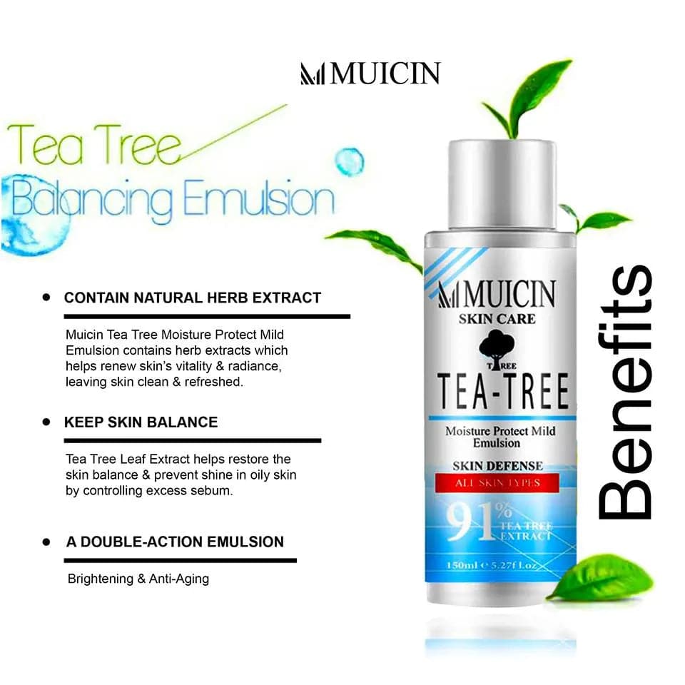 MUICIN - Tea Tree Moisture Protect Mild Emulsion - 150ml - My Store