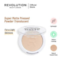 Makeup Revolution Relove Super Matte Pressed Powder Translucent - My Store