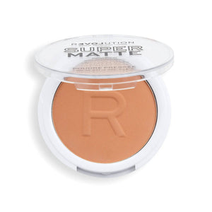 Makeup Revolution Relove Super Matte Pressed Powder Warm Beige - My Store