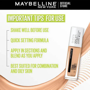 Maybelline - SuperStay Full Coverage 30H Liquid Foundation - 128 - My Store