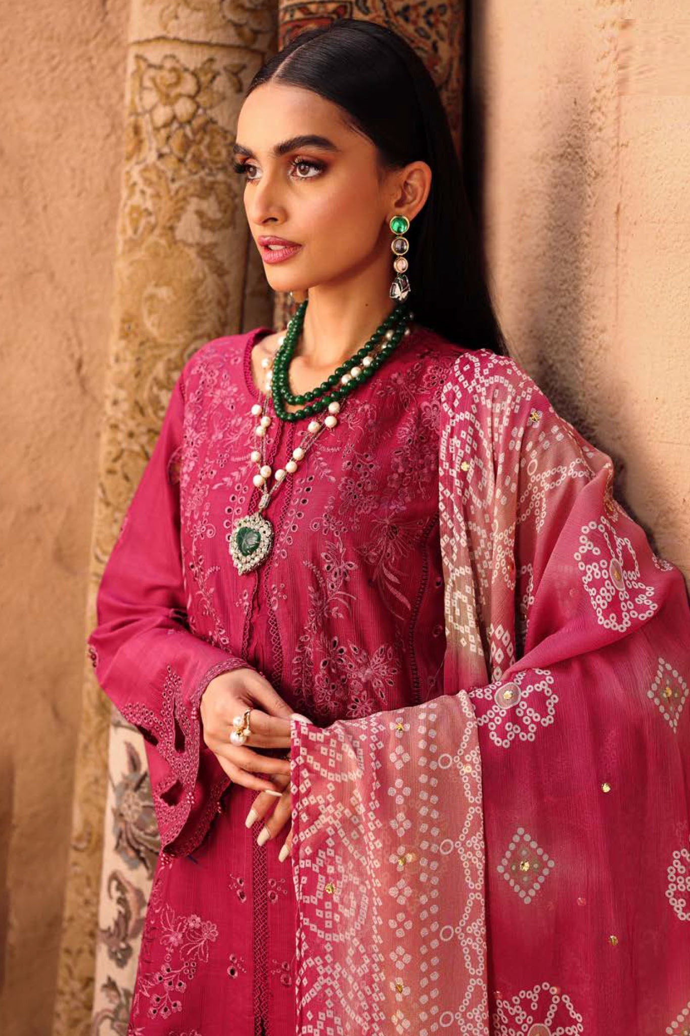 Bazaar By Nureh Unstitched 3 Piece Chikankari Doriya Lawn Collection'2025-NE-158