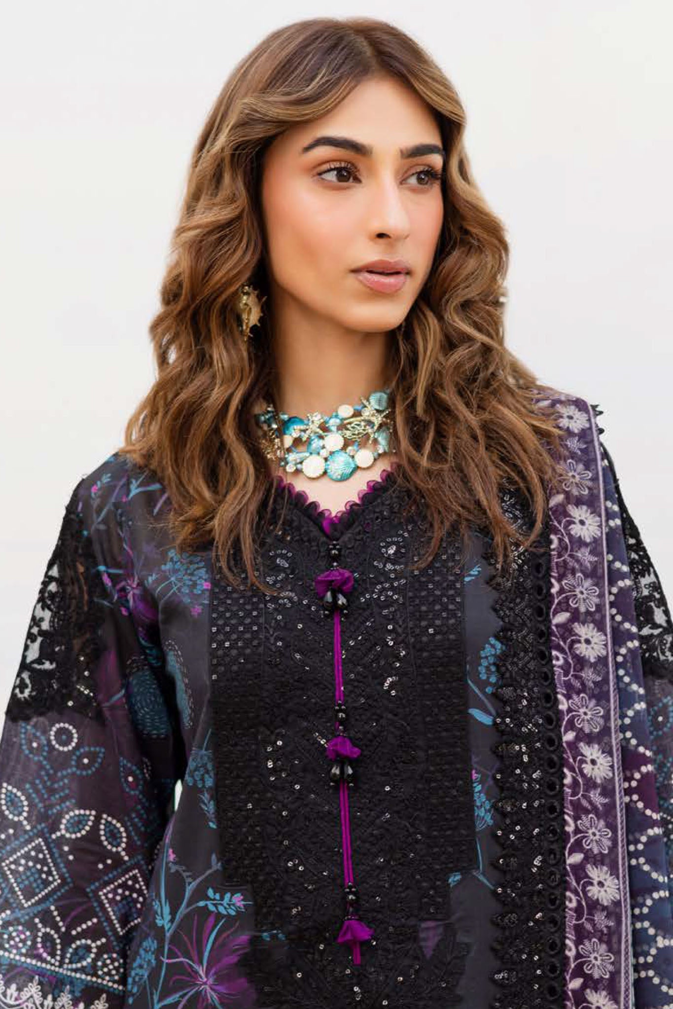 Gardenia By Nureh Unstitched 3 Piece Emb And Printed Lawn Collection'2025-NSG-193