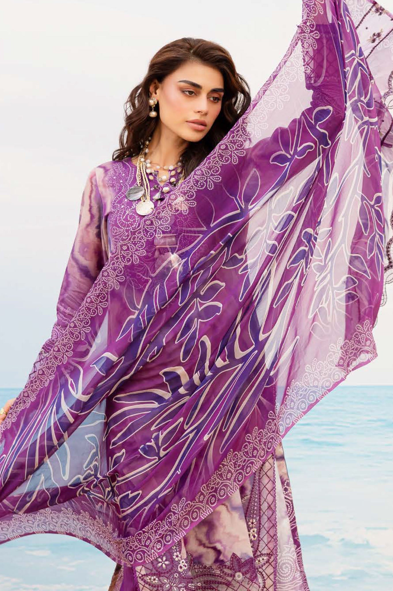 Gardenia By Nureh Unstitched 3 Piece Emb And Printed Lawn Collection'2025-NSG-196