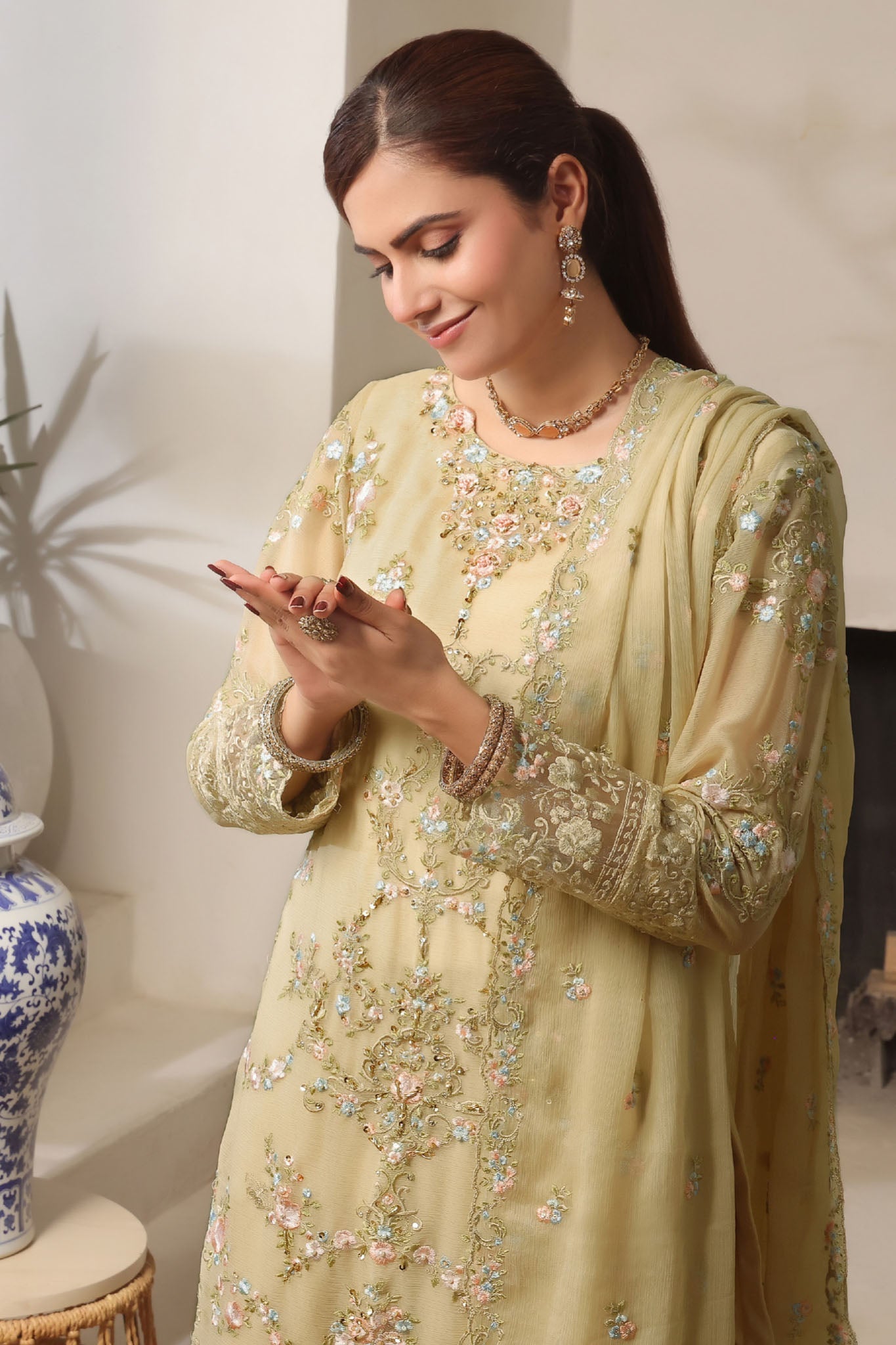 Nurin By Soghat Unstitched 3 Piece Luxury Chiffon Collection'2025-NURIN-01
