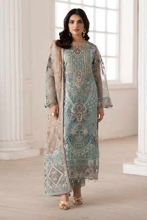 Dastoor by Ramsha Unstitched 3 Piece Organza Vol-02 Collection'2025-P-203