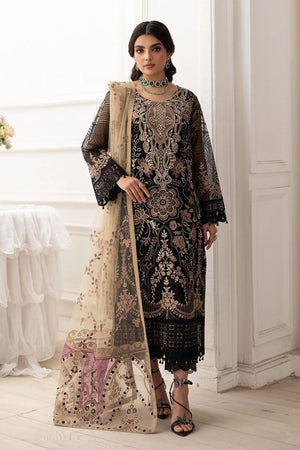 Dastoor by Ramsha Unstitched 3 Piece Organza Vol-02 Collection'2025-P-206