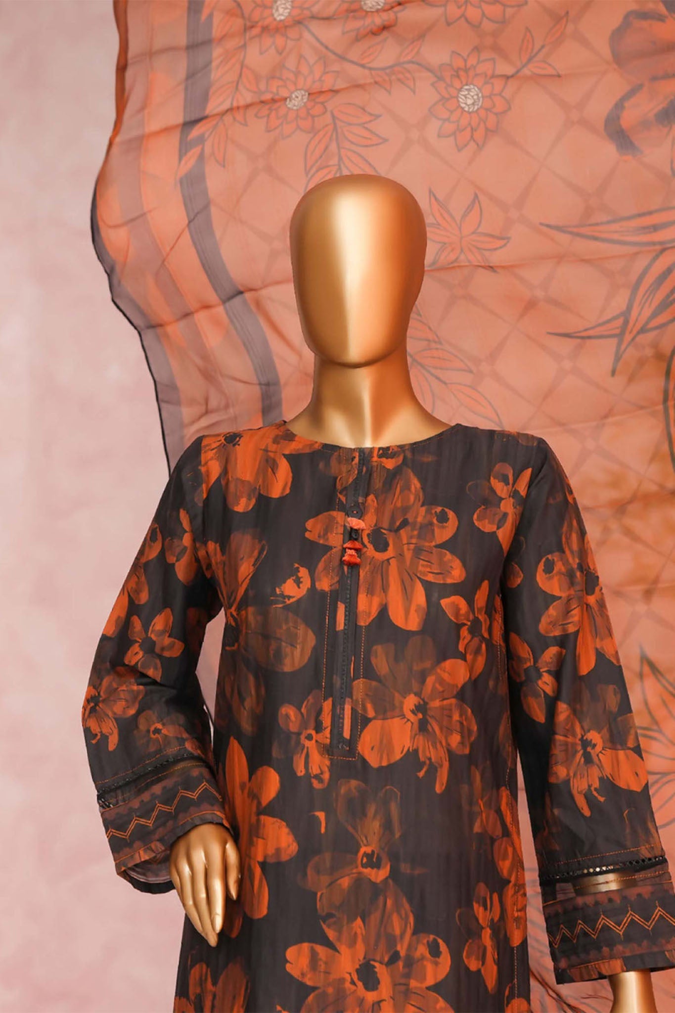 Enchant By HZ Stitched 3 Piece Linnokara Prints Collection'2025-PLK-547