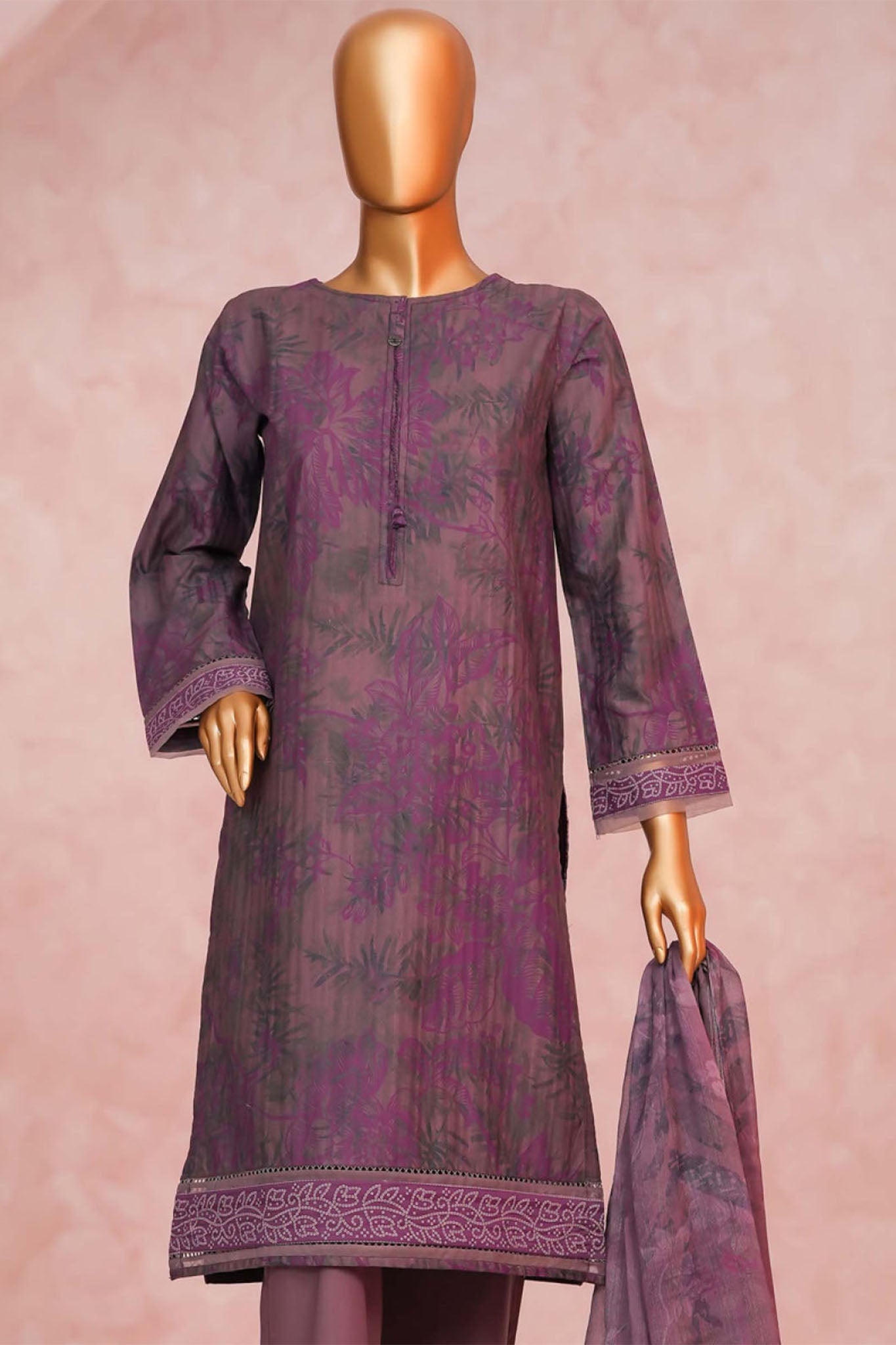 Enchant By HZ Stitched 3 Piece Linnokara Prints Collection'2025-PLK-553