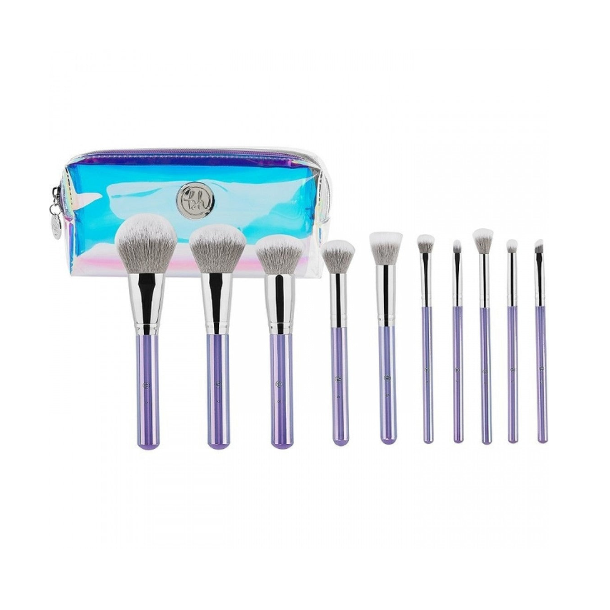 BH Cosmetics Hello Holo 10 Piece Brush + Pouch Set