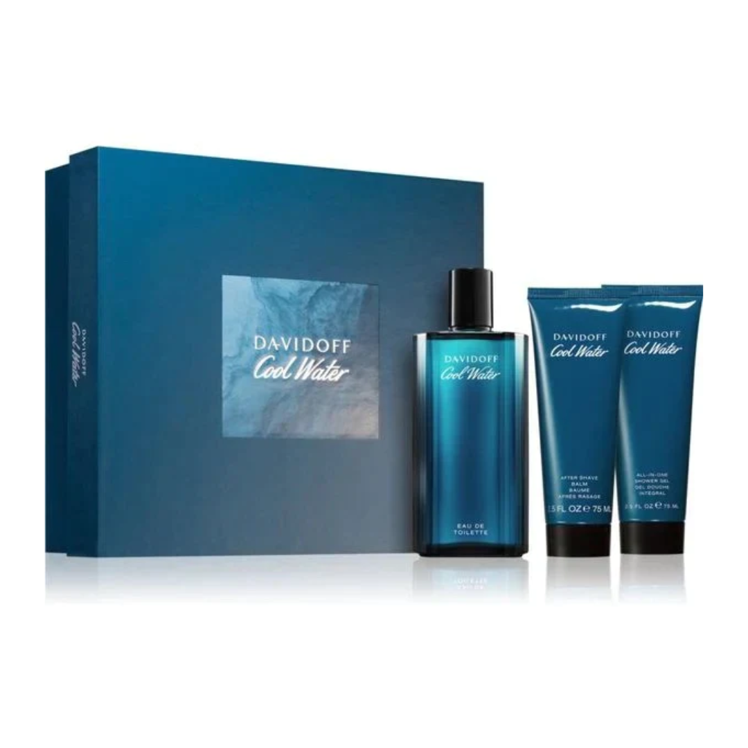 Davidoff Cool Water Men Set Edt 125Ml+After Save 75Ml+S Gel 75Ml