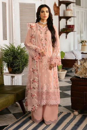 Dastak by Ramsha Unstitched 3 Piece Luxury Chiffon Vol-01 Collection'2025-Q-101