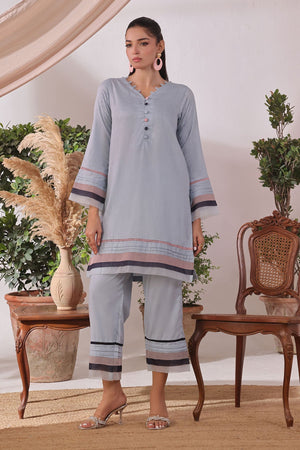 Ochre Clothing Cotton Jacquard Women's 2 Pc Suit